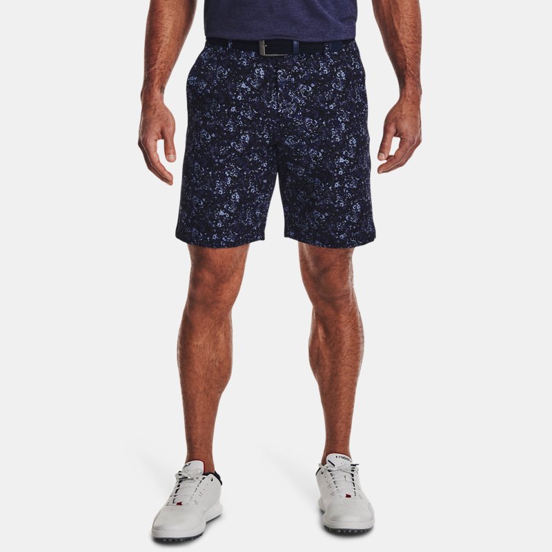 Men's Under Armour Drive Printed Shorts Midnight Navy / Halo Gray 36
